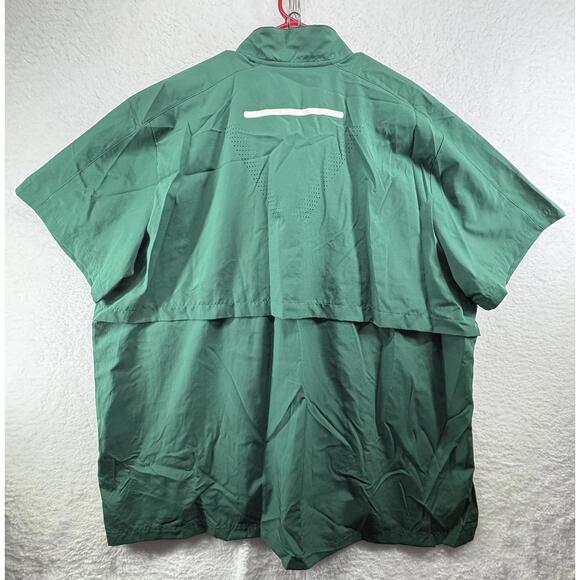 Adidas USF South Florida Bulls Coaches Sideline 1/4 Zip 2XL Green Vented - Picture 5 of 6